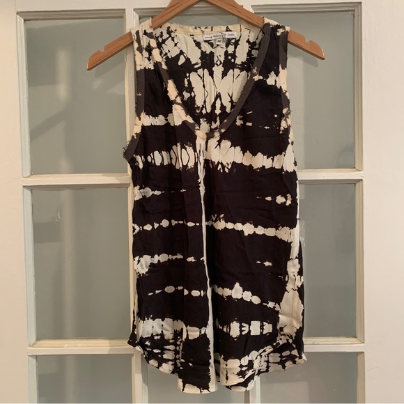 Satin tie dye young fabulous and broke tank top- like new - medium - Picture 1 of 6